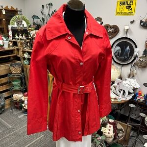 Women's Red Guess Belted Jacket